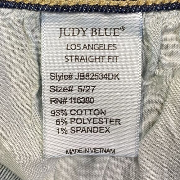 Judy Blue Jeans Womens 5/27 Skinny Fit Medium Wash Mid Rise Stretch Denim Pants - Picture 9 of 13